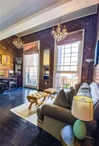 French Quarter furnished condo living room