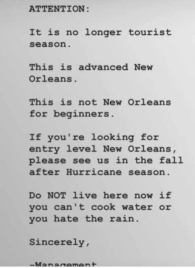 Hurricane preparation New Orleans